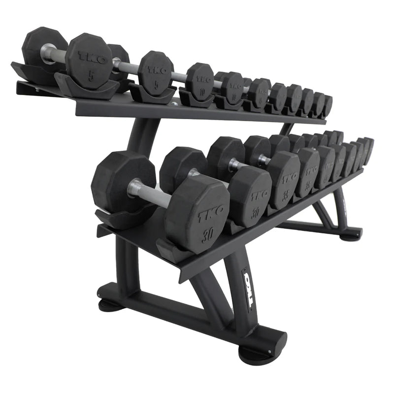 TKO 10 PAIR Dumbbell Rack with Saddles