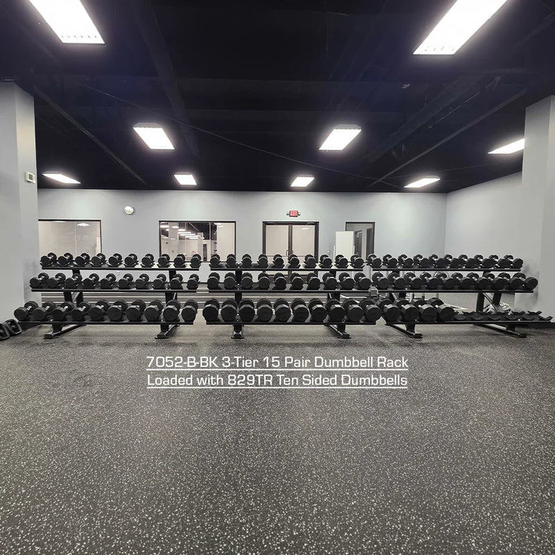 TKO 15 PAIR Signature Dumbbell Rack with Saddles