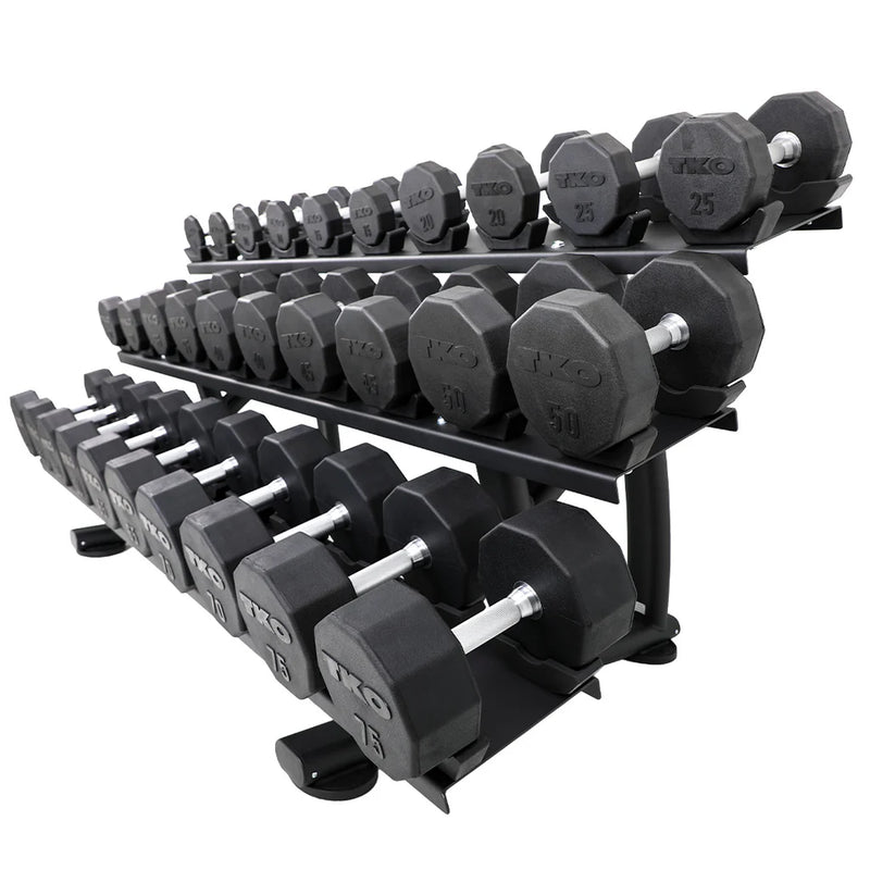 TKO 15 PAIR Signature Dumbbell Rack with Saddles