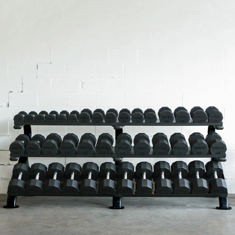TKO 3-Tier Horizonal Mega Dumbbell Rack (Holds From 5-100)