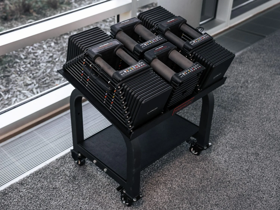 PowerBlock Commercial Pro 175 Adjustable Dumbbells with Pro Max Stand ...
