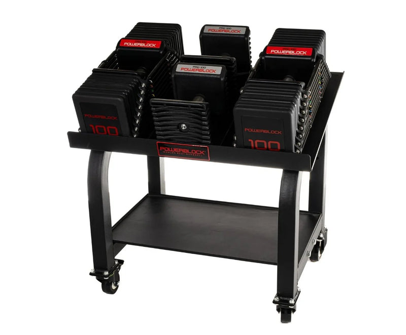 PowerBlock Commercial Pro 100 Adjustable Dumbbells with Stand