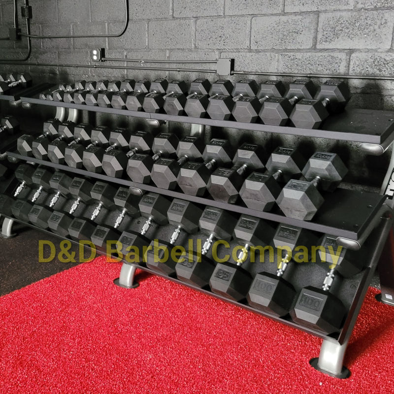 Rubber Hex Dumbbells (Sold as pair)