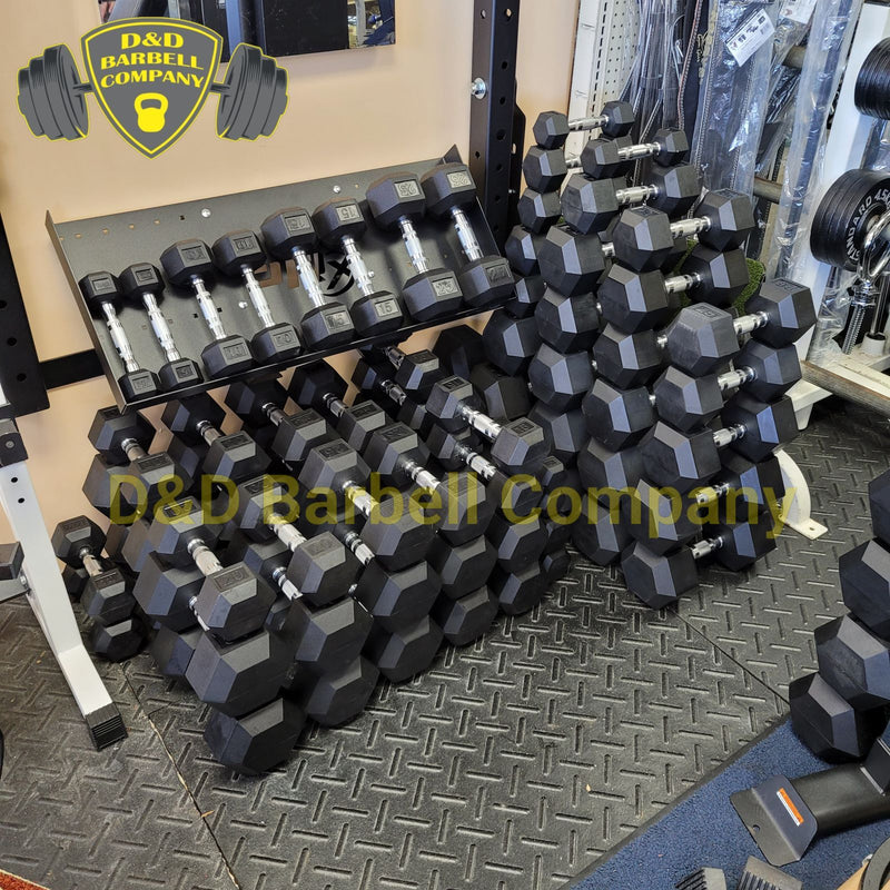Rubber Hex Dumbbells (Sold as pair)