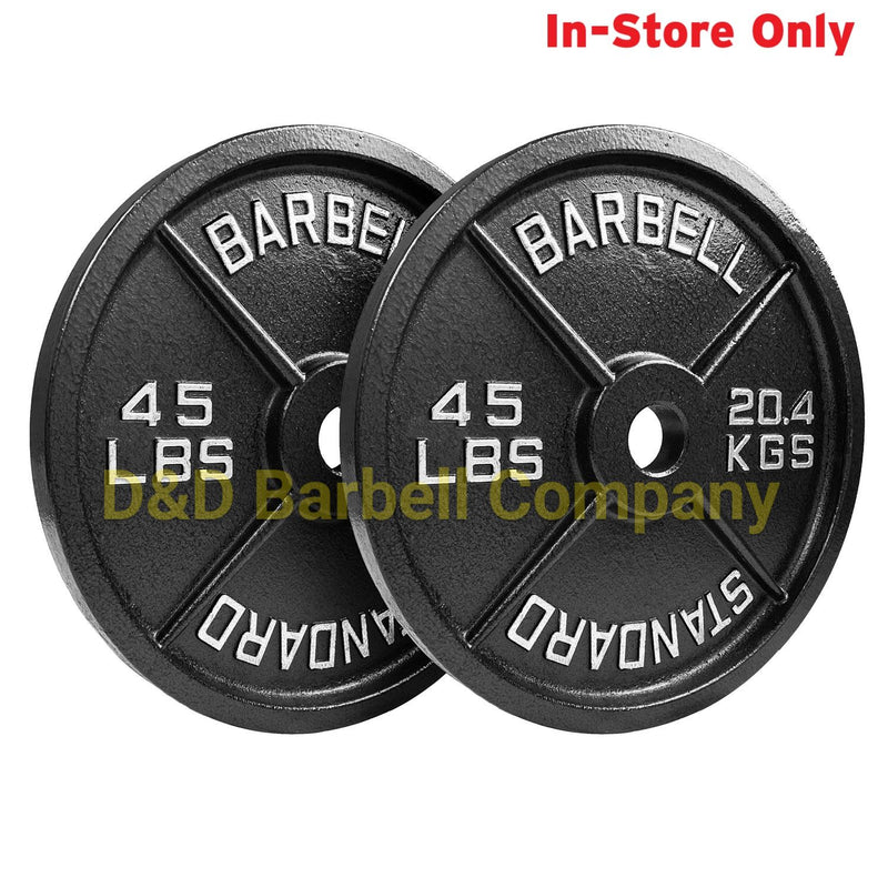 Steel Olympic Cast Iron Plates (Sold in Pairs)
