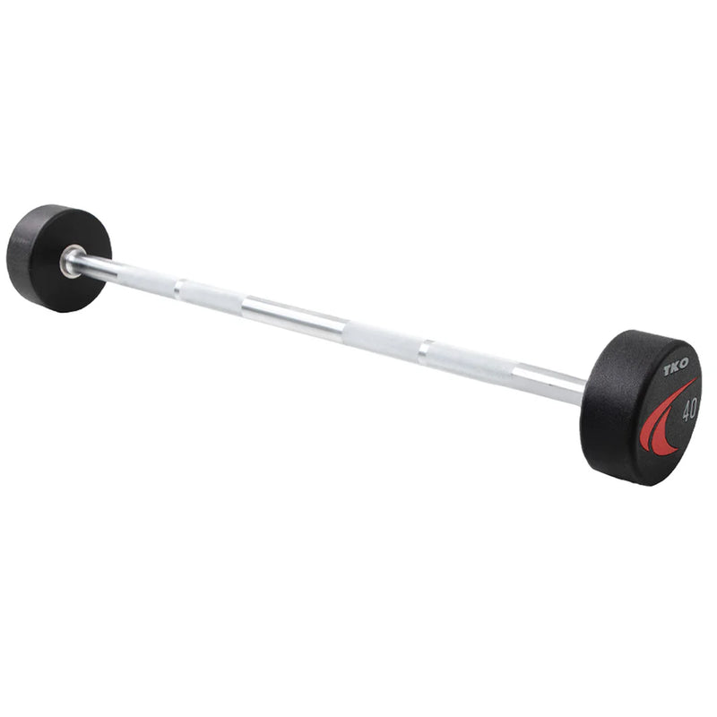 TKO Fixed Signature Round Urethane Straight Bar Set 20-110 lb