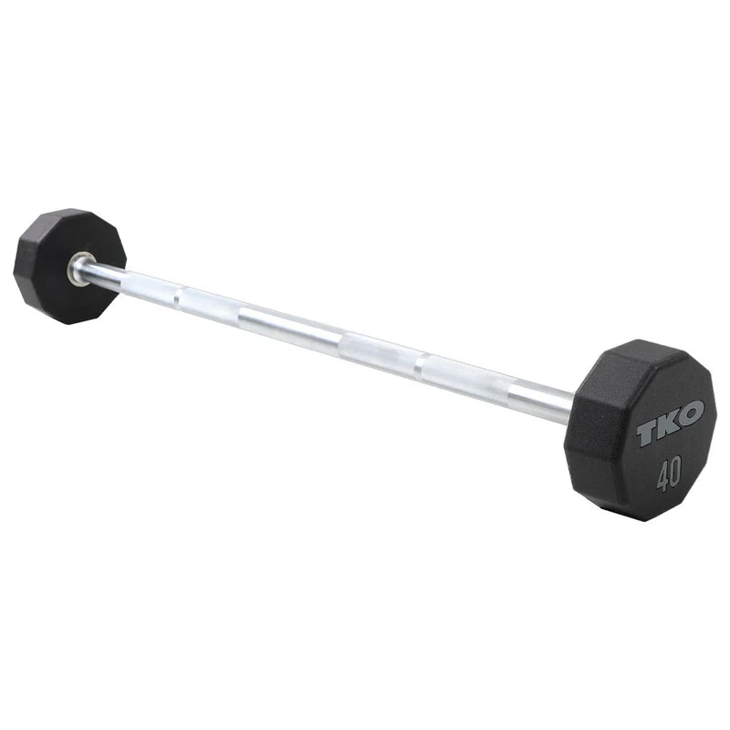 TKO Fixed 10-Sided Urethane Straight Bar Set 20-110 lb