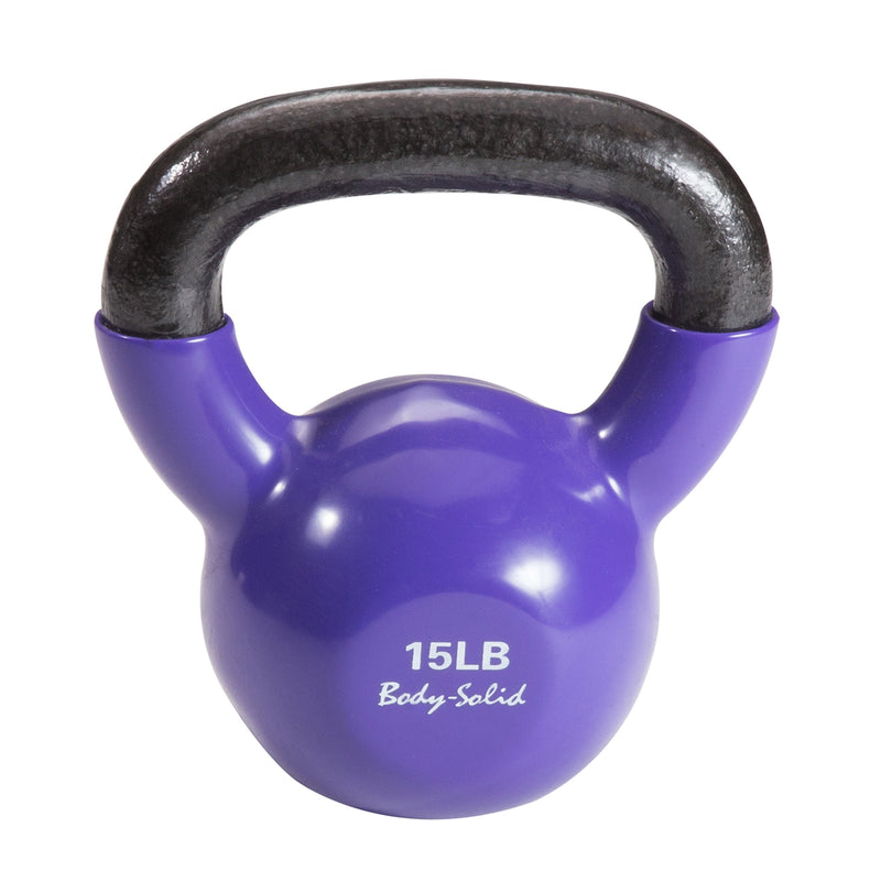Body-Solid Tools Vinyl Dipped Training Kettlebells KBV