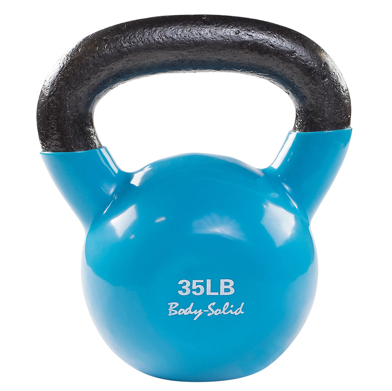 Body-Solid Tools Vinyl Dipped Training Kettlebells KBV