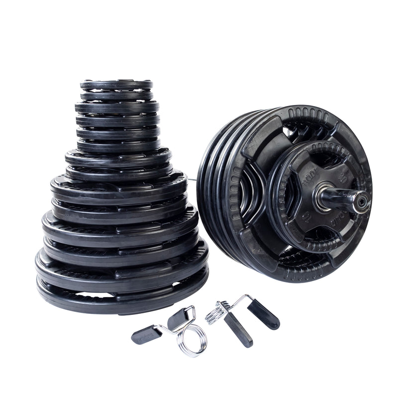 OSR Rubber Grip 2" Olympic Weight Sets with 7ft Bar and Collars