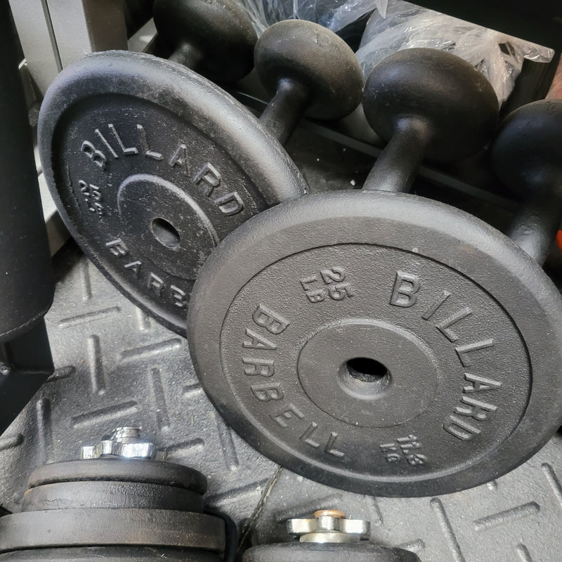 Used Billard Standard 1 Inch Weight Plates PAIR