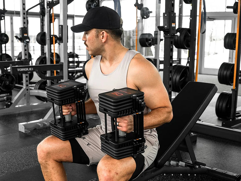 PowerBlock Commercial Pro 100 Adjustable Dumbbells with Stand