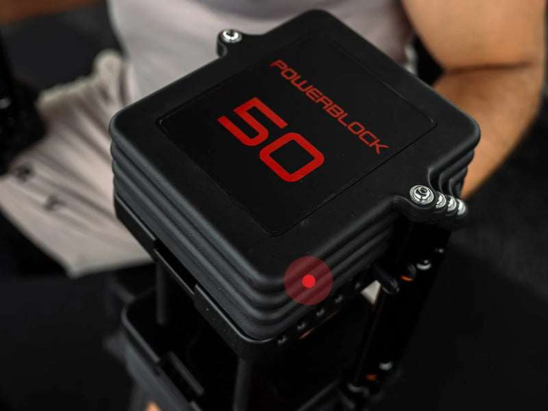 PowerBlock Commercial Pro 100 Adjustable Dumbbells with Stand