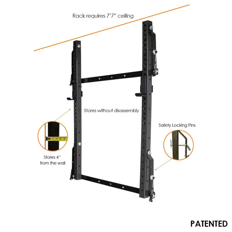 PRx Performance Profile® PRO 73'' Folding Squat Rack