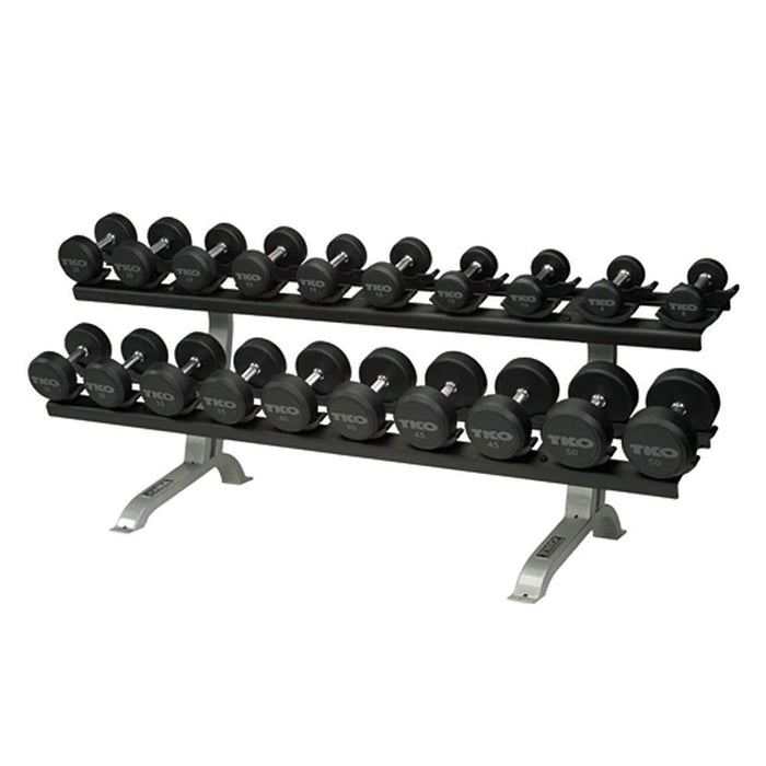 TKO 10 PAIR Dumbbell Rack with Saddles