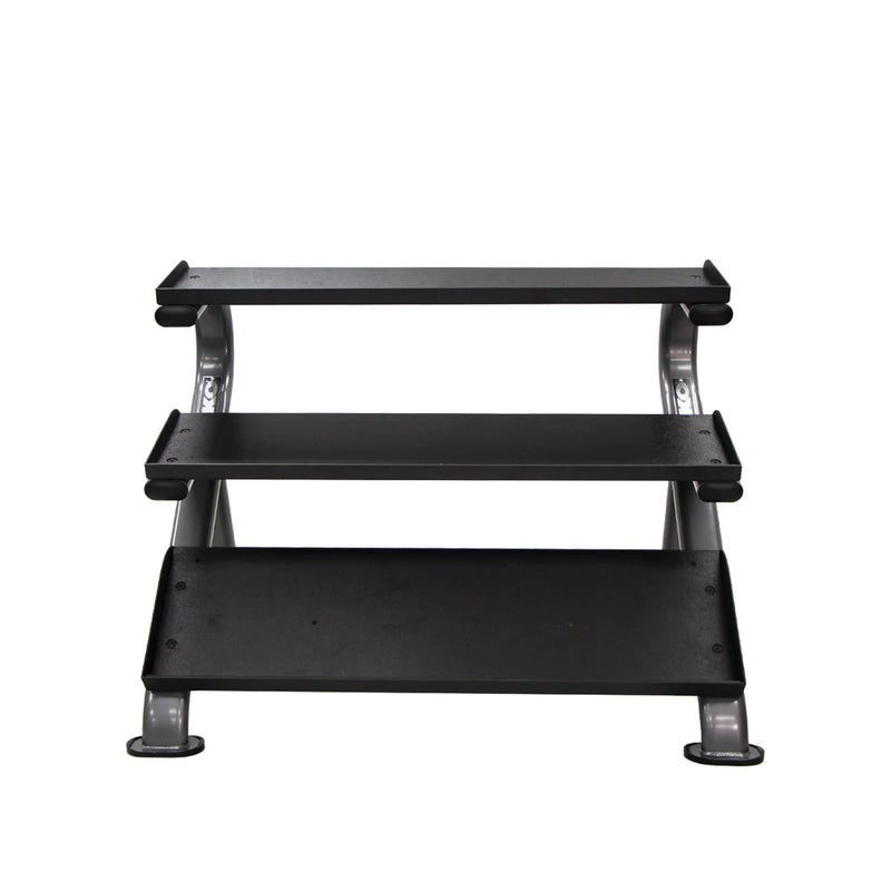 TKO 3-Tier Horizontal Dumbbell Rack with Oval Tubing