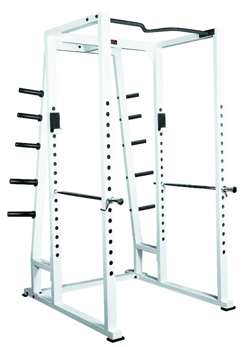 YORK Barbell STS Power Rack with weight storage