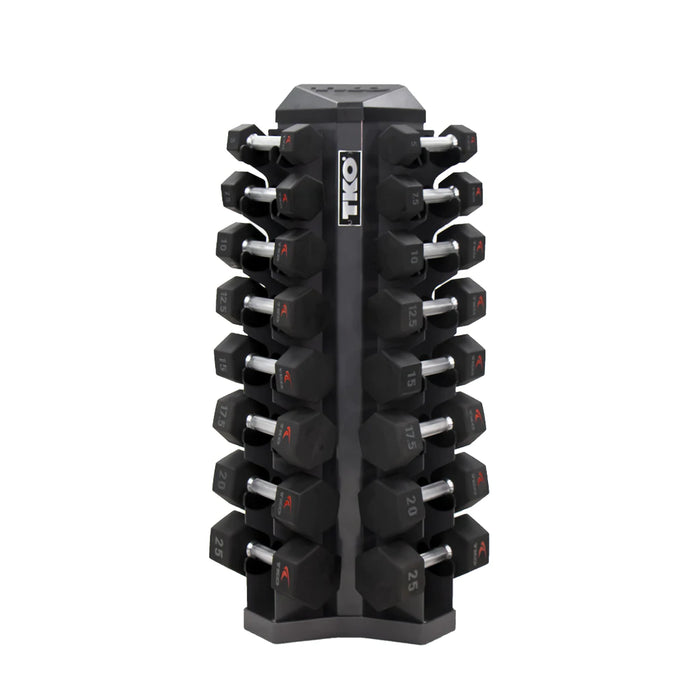 TKO 8 Pair Vertical Dumbbell Rack