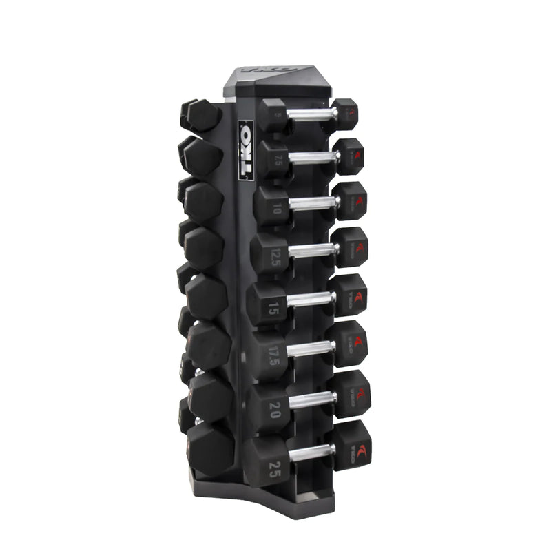 TKO 8 Pair Vertical Dumbbell Rack