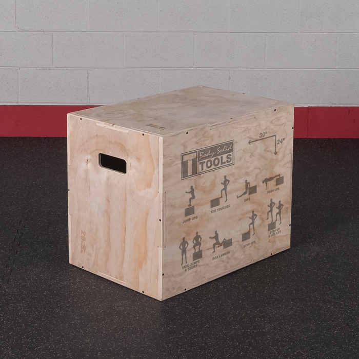 Body-Solid Tools 3 in 1 Wooden Plyo Box BSTWPBOX
