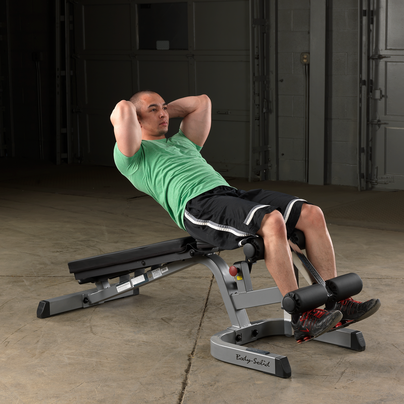 Body-Solid Heavy Duty Flat Incline Decline Bench GFID71B