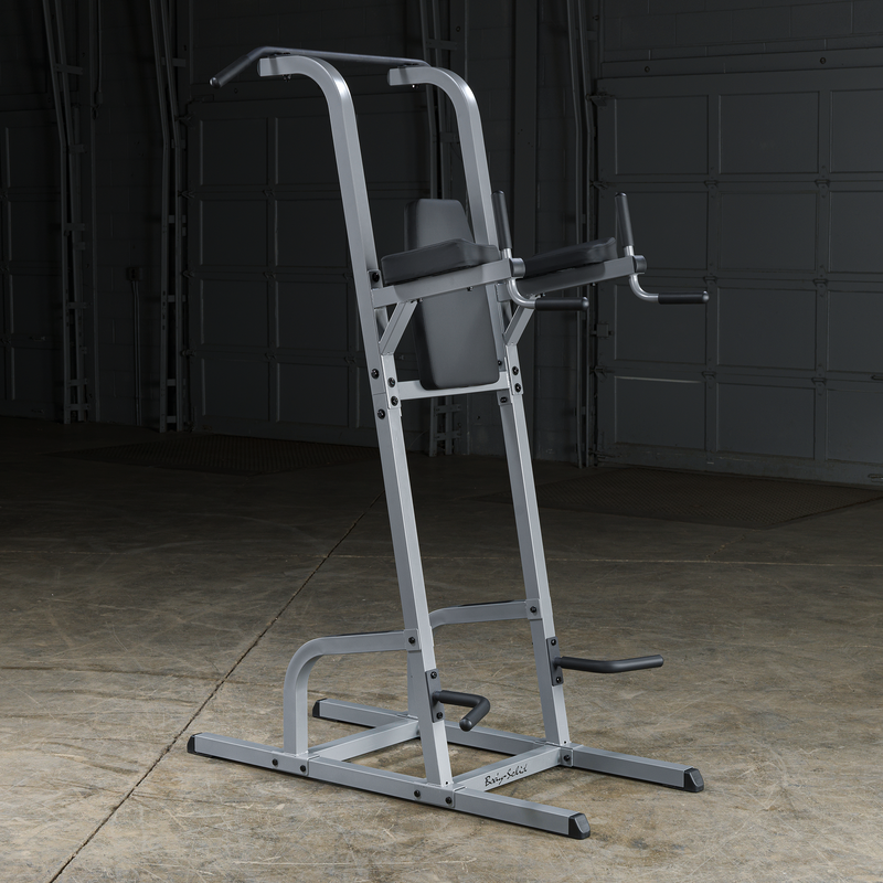 Body-Solid VKR Vertical Knee Raise, Dip, Pull-Up, Chin-Up GVKR82B BLACK FRAME