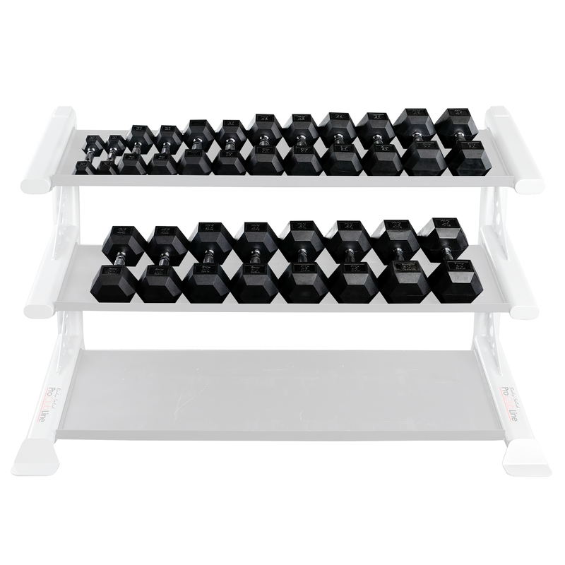 Body-Solid Tools Rubber Coated Hex Dumbbell Set SDRS