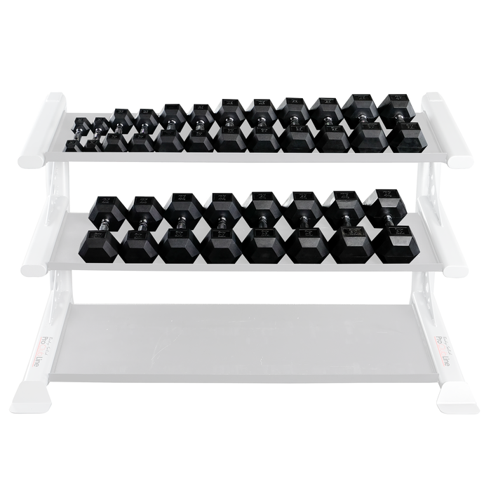 Body-Solid Tools Rubber Coated Hex Dumbbell Set SDRS