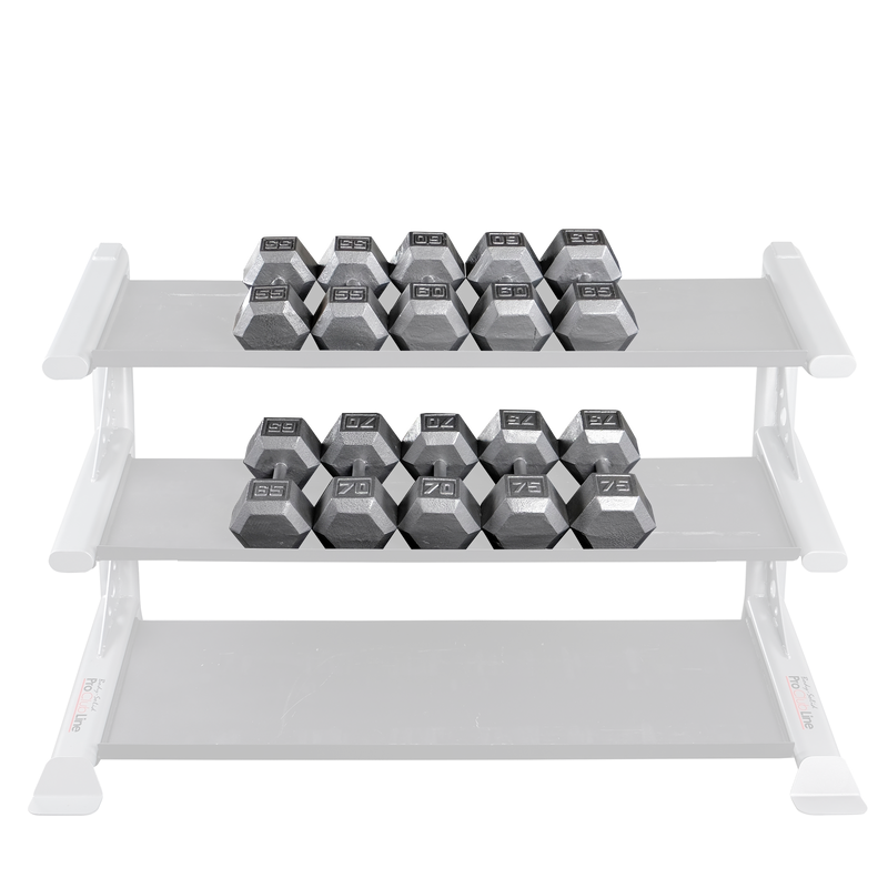 Body-Solid Tools Grey Hex Dumbbell Sets SDS