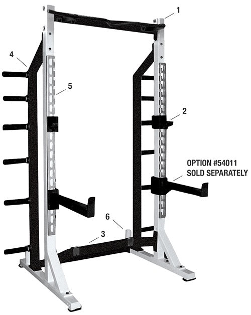 YORK Barbell STS Self Standing Half Rack
